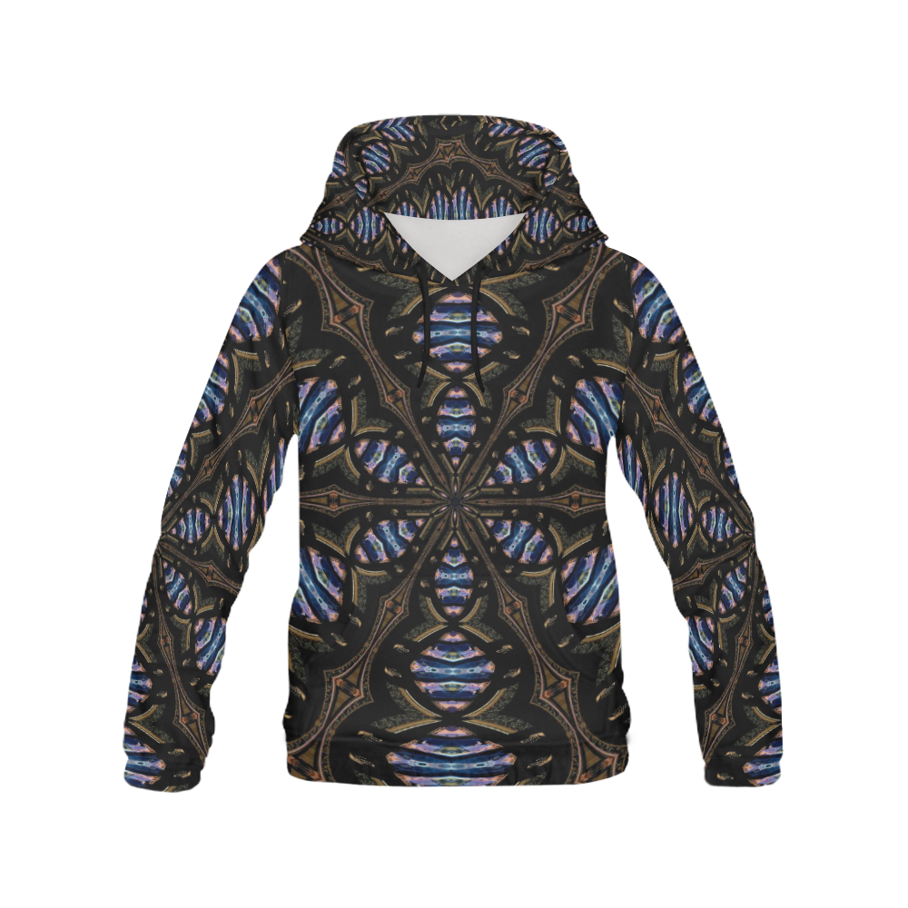 Industrial Grunge 5 All Over Print Hoodie for Women (USA Size) (Model H13)
