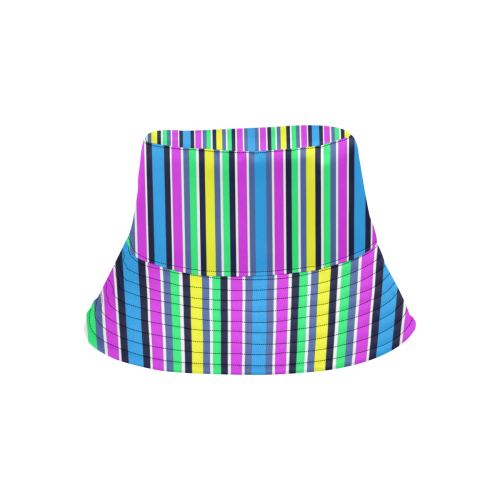 Vivid Colored Stripes 1 All Over Print Bucket Hat