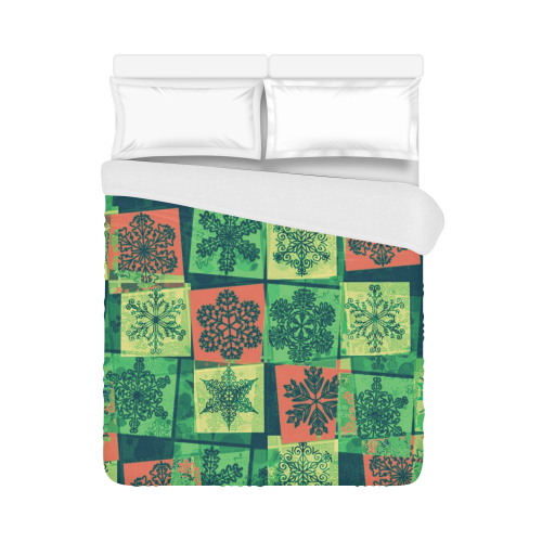 abstract snowflake squares Duvet Cover 86"x70" ( All-over-print)