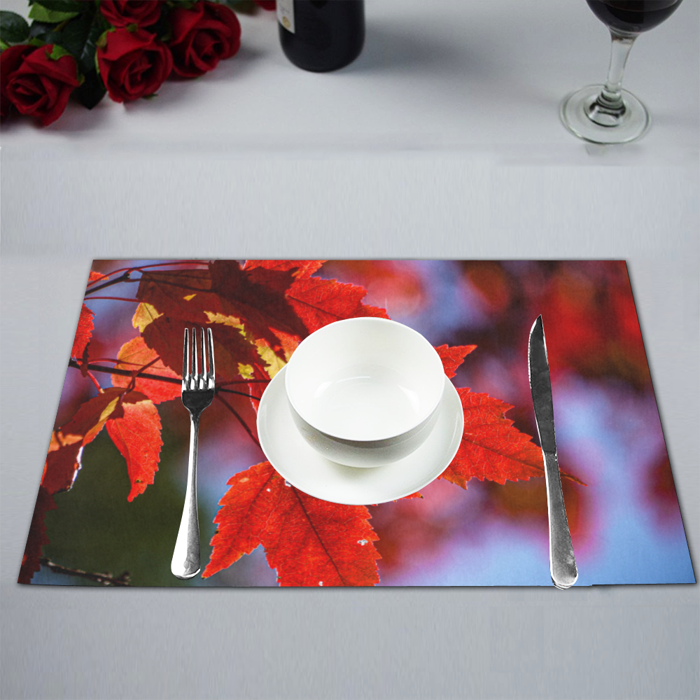 Red Leaf  1 Placemat 12’’ x 18’’ (Set of 2)