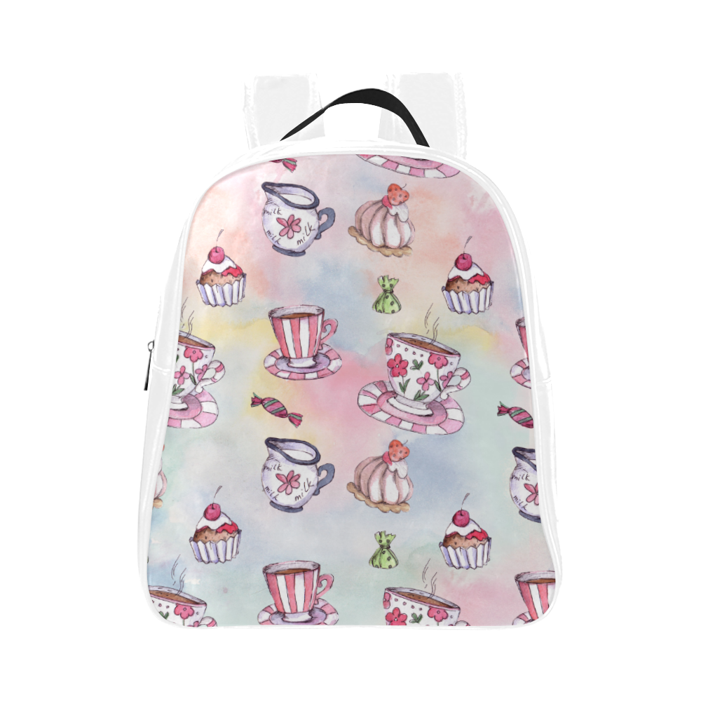 Coffee and sweeets School Backpack (Model 1601)(Small)