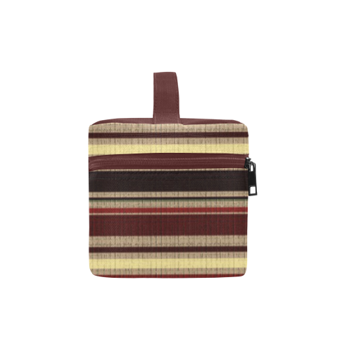 Dark textured stripes Cosmetic Bag/Large (Model 1658)