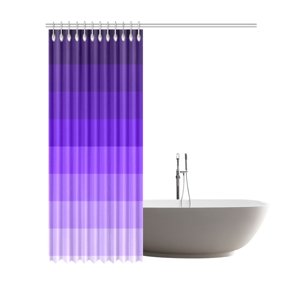 Purple stripes Shower Curtain 69"x84"