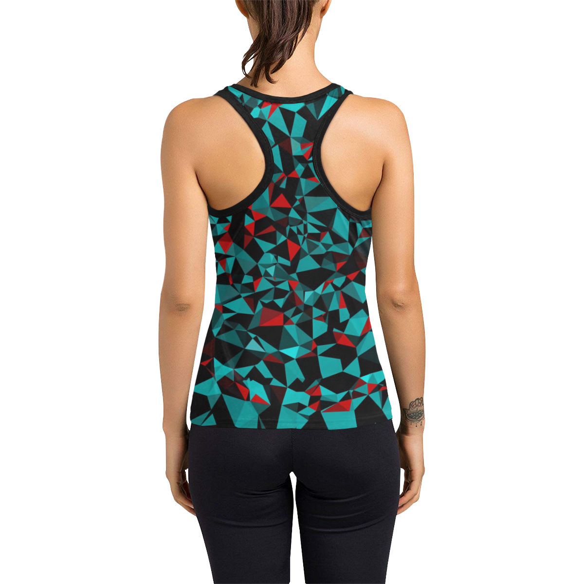 Geo Print Women's Racerback Tank Top (Model T60)