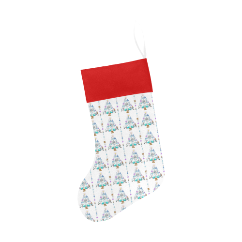 Oh Chemist Tree, Oh Chemistry, Science Red Top Christmas Stocking