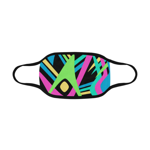 Neon Abstract Print Mouth Mask