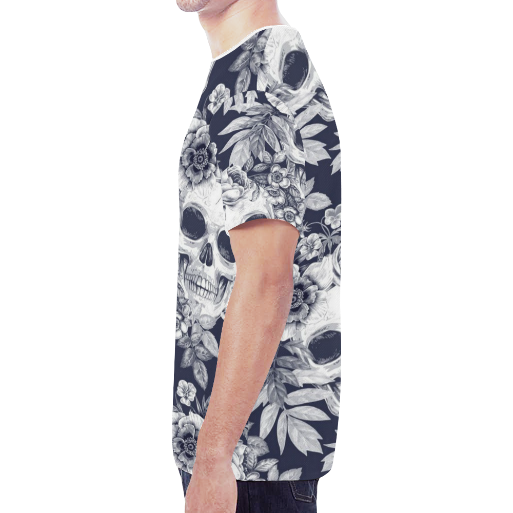 Woke Skulls Bones Festival 2 New All Over Print T-shirt for Men (Model T45)