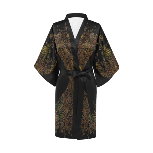 3D Psychedelic, Sand Clock Kimono Robe