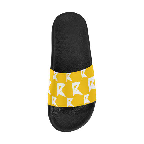 Slide Sandals/Multicolor-Yelow Men's Slide Sandals (Model 057)