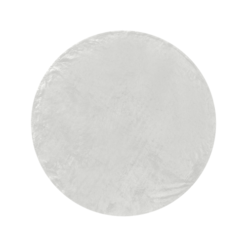 color platinum Circular Ultra-Soft Micro Fleece Blanket 60"