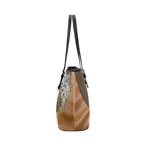 our dimension of Time Leather Tote Bag/Large (Model 1651)