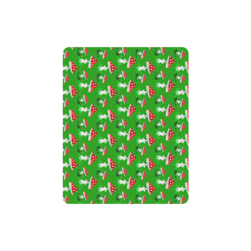 Toadstool red pattern Rectangle Mousepad