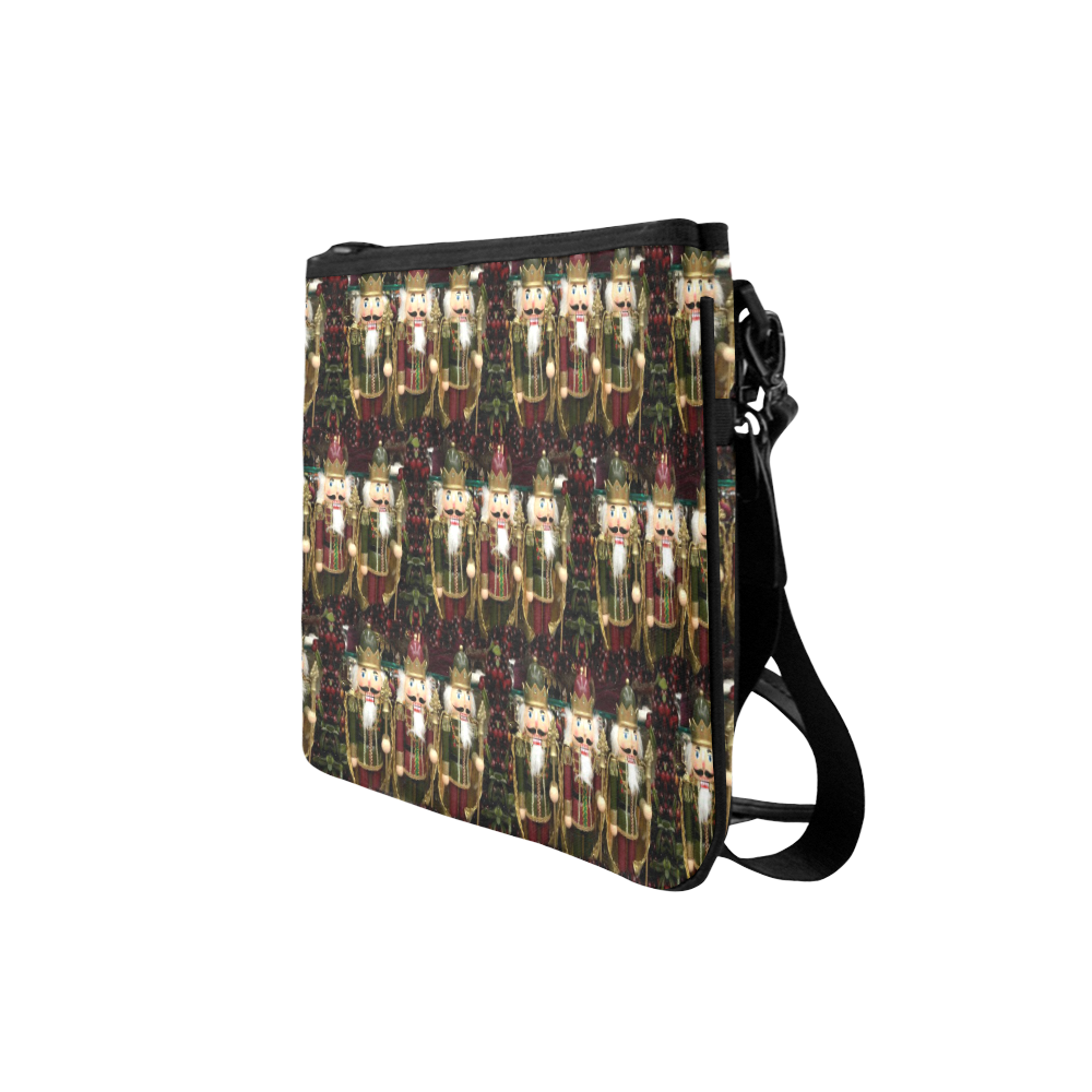 Golden Christmas Nutcrackers Slim Clutch Bag (Model 1668)