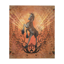 Awesome, cute foal with floral elements Quilt 60"x70"