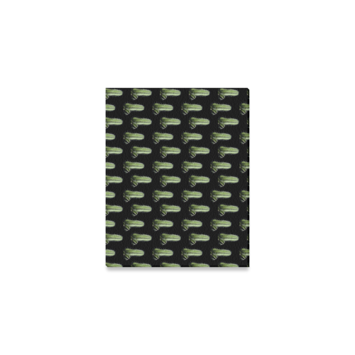 cactus black pattern Canvas Print 10"x8"
