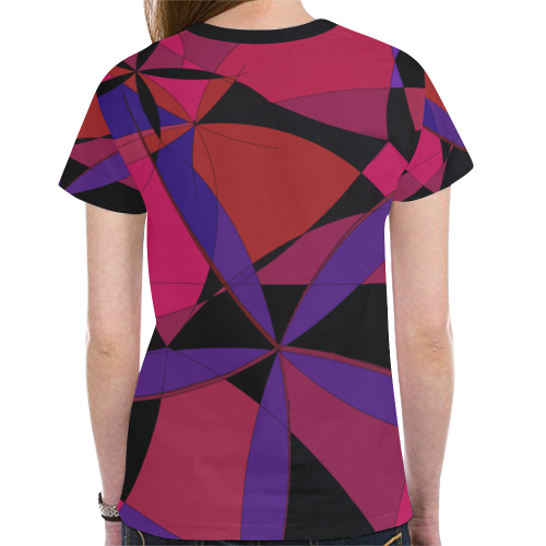 Abstract #15 Oct. 2020 New All Over Print T-shirt for Women (Model T45)