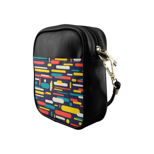 Colorful Rectangles Sling Bag (Model 1627)