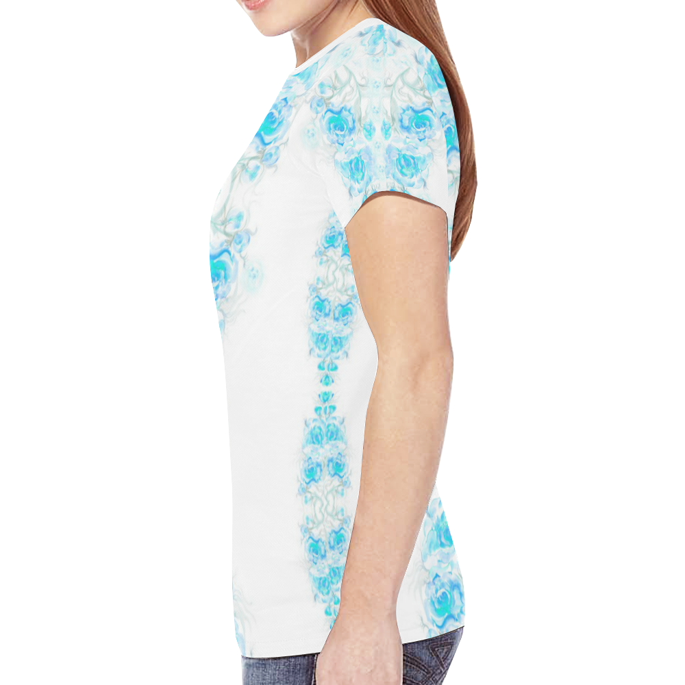 flower harmony 7 New All Over Print T-shirt for Women (Model T45)