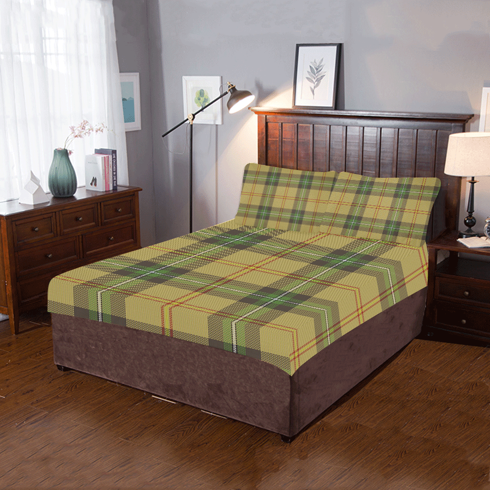 Saskatchewan tartan 3-Piece Bedding Set