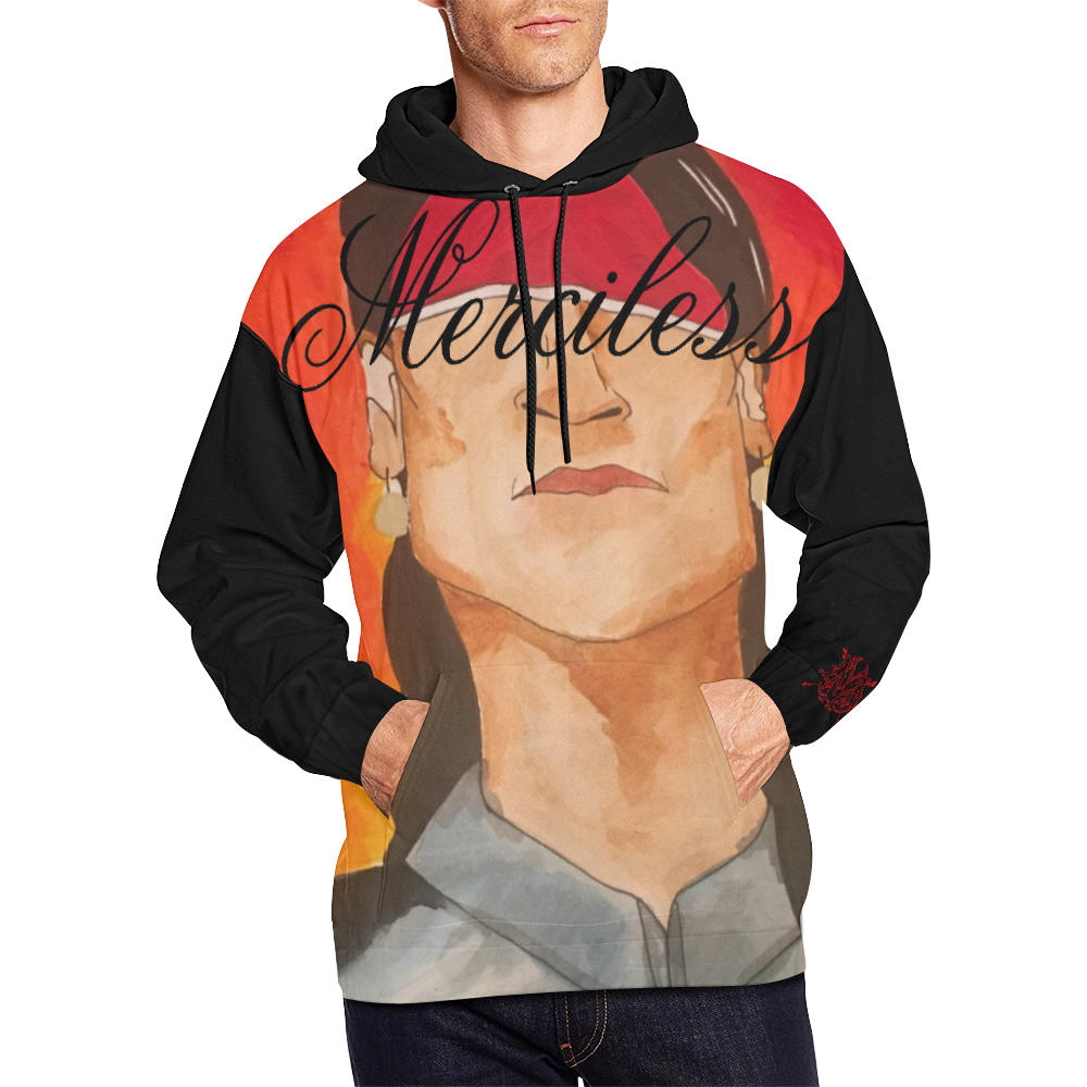 merciless man All Over Print Hoodie for Men (USA Size) (Model H13)