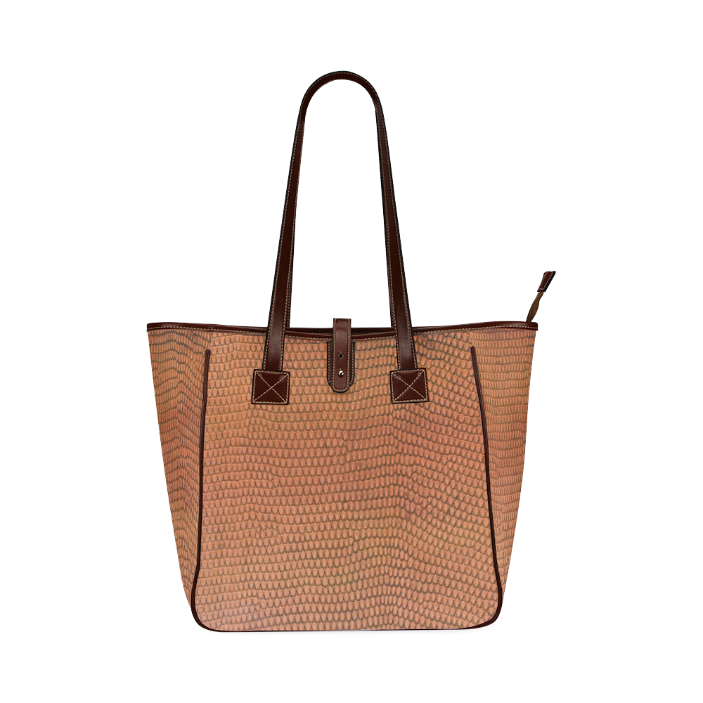 SNAKE LEATHER 2 Classic Tote Bag (Model 1644)