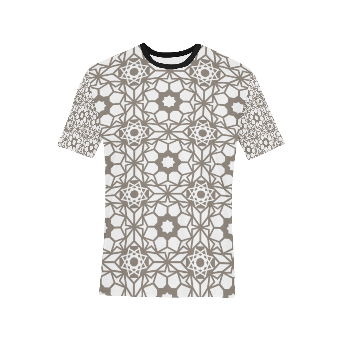 Islamic style Men's All Over Print T-Shirt (Solid Color Neck) (Model T63)