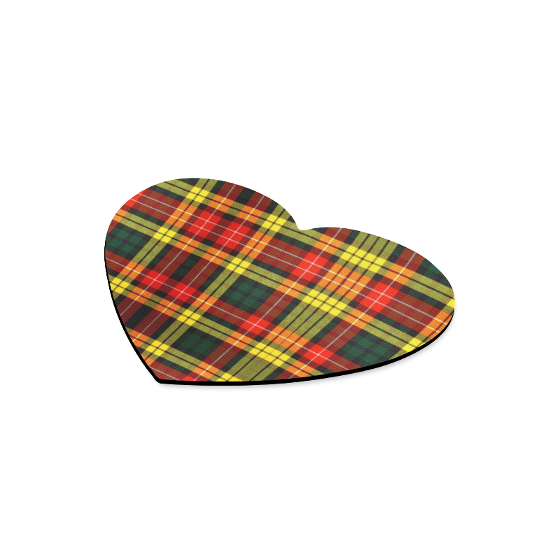 Buchanan Tartan Heart-shaped Mousepad