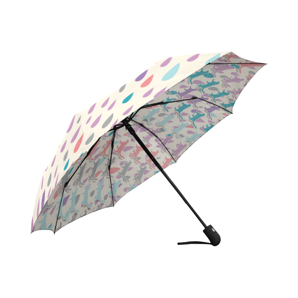 Raining Cats Auto-Foldable Umbrella (Model U04)