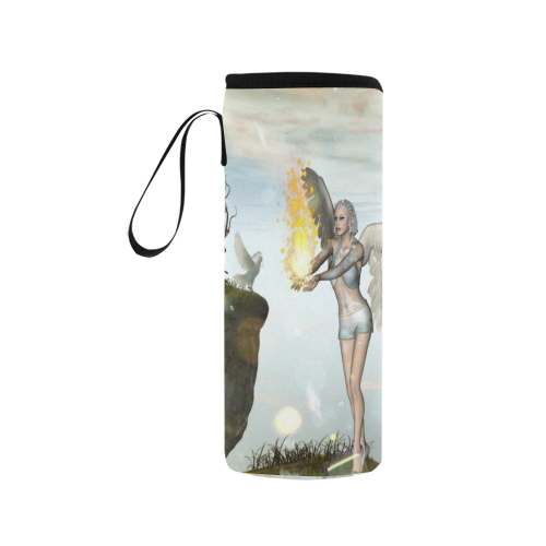 Beautiful fairy Neoprene Water Bottle Pouch/Medium