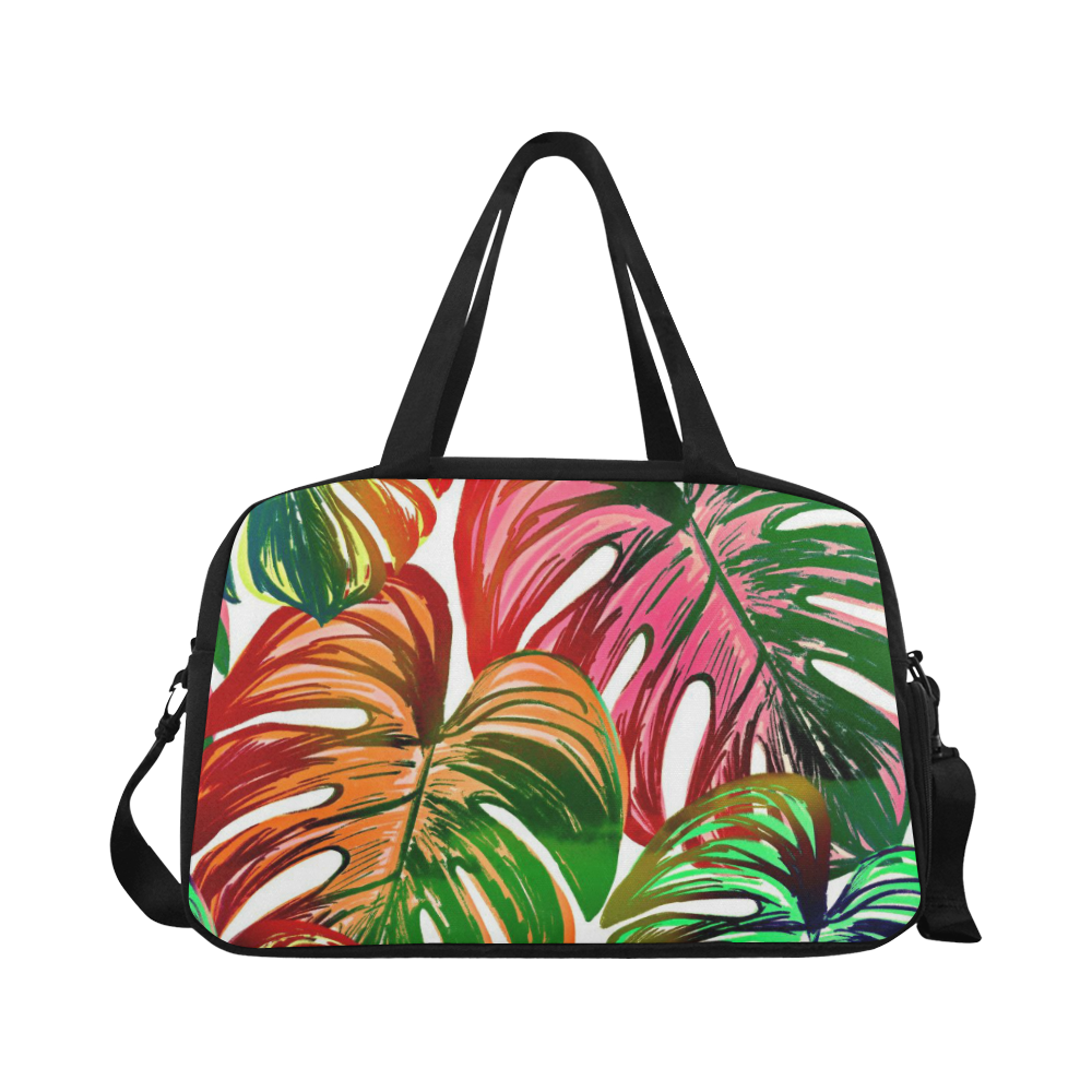 Pretty Leaves D by JamColors Fitness Handbag (Model 1671)