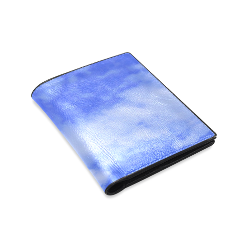 Blue Clouds Men's Leather Wallet (Model 1612)