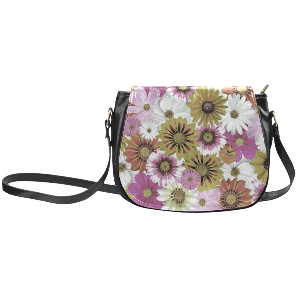 Spring Time Flowers 4 Classic Saddle Bag/Small (Model 1648)