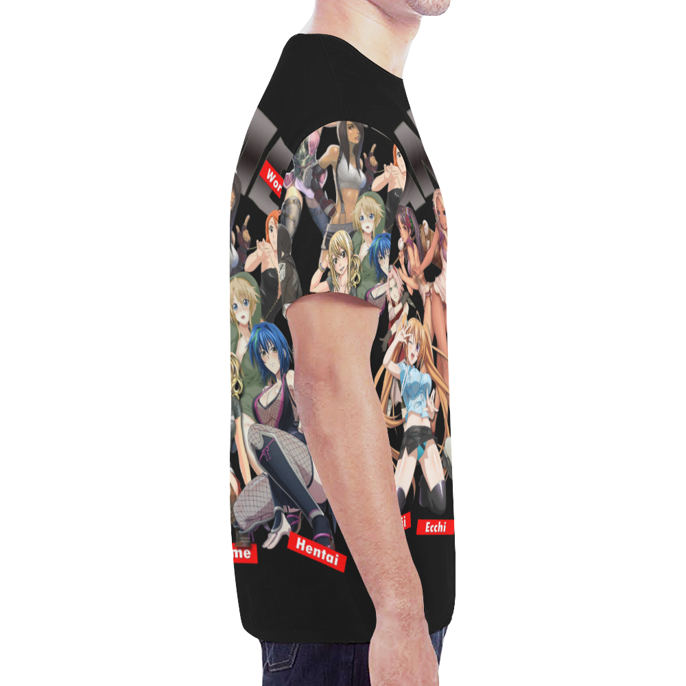 Anime world New All Over Print T-shirt for Men (Model T45)