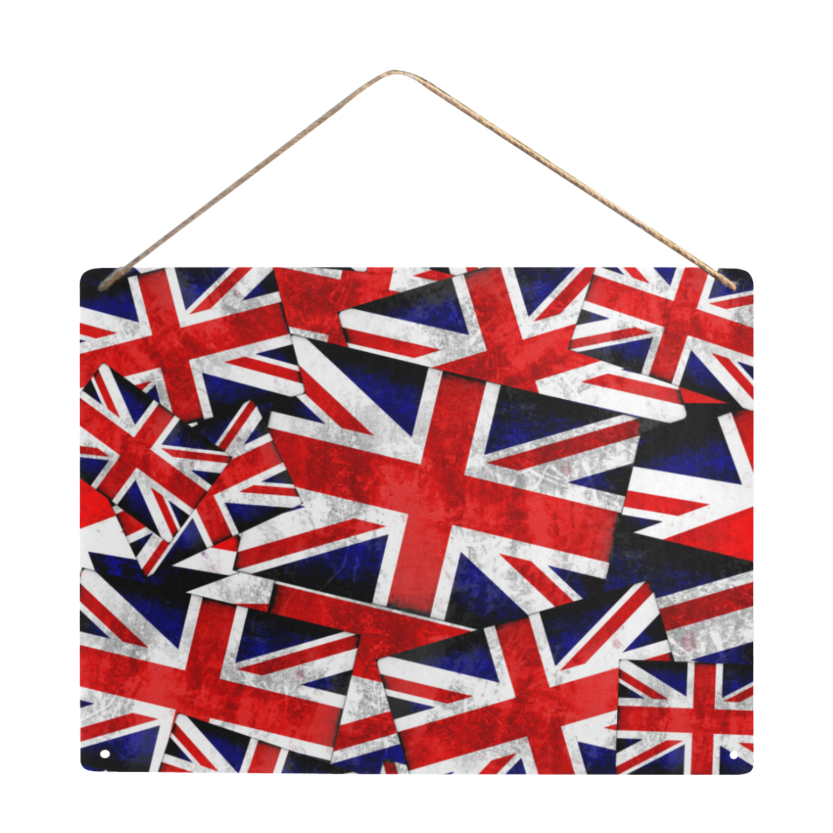 Union Jack British UK Flag Metal Tin Sign 16"x12"