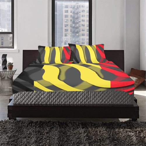 The Flag of Belgium 3-Piece Bedding Set