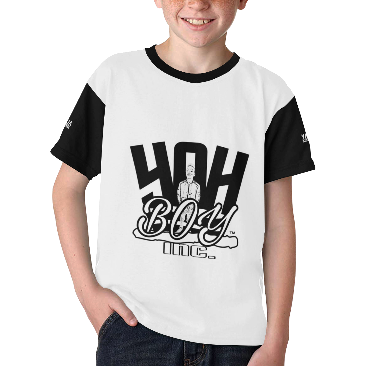 YahBoy Inc White Kids' All Over Print T-shirt (Model T65)