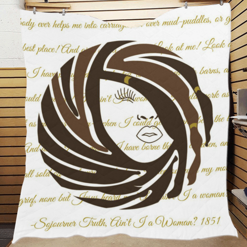 All Woman All Time Sojourner Truth Quilt 70"x80"