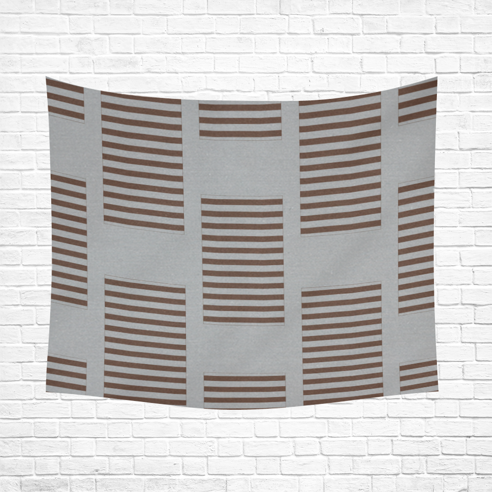 geometric design Cotton Linen Wall Tapestry 60"x 51"