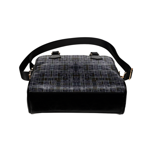 Ayumi Badu - New York Mondrian Modern Leather Shoulder Handbag (Model 1634)
