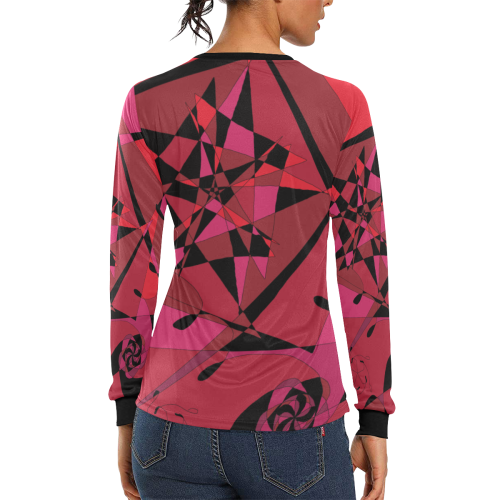 Abstract #8 S 2020 Women's All Over Print Long Sleeve T-shirt (Model T51)