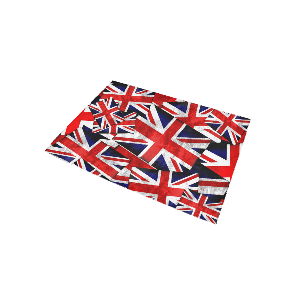 Union Jack British UK Flag Area Rug 5'x3'3''