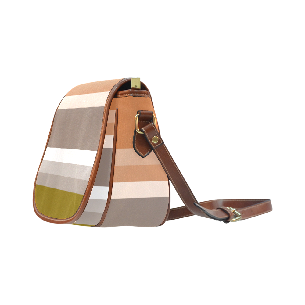 Earth Tones Saddle Bag/Small (Model 1649) Full Customization