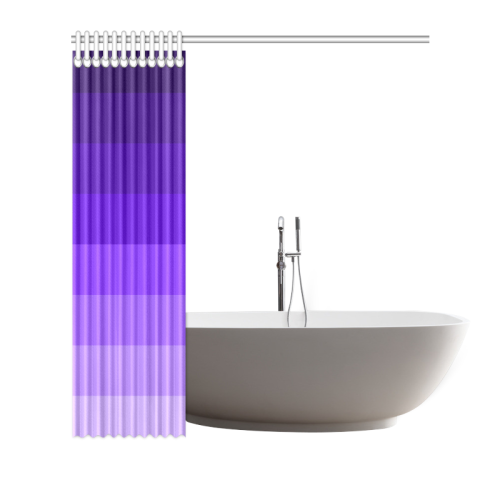 Purple stripes Shower Curtain 66"x72"