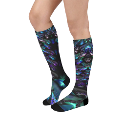 Fractal lost in the colors Over-The-Calf Socks