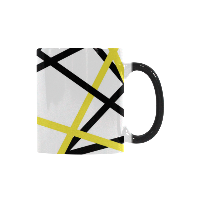Black and yellow stripes Custom Morphing Mug
