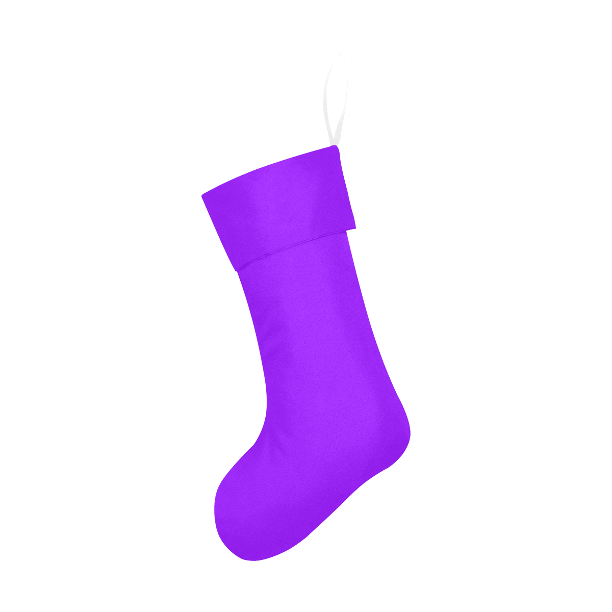 color electric violet Christmas Stocking