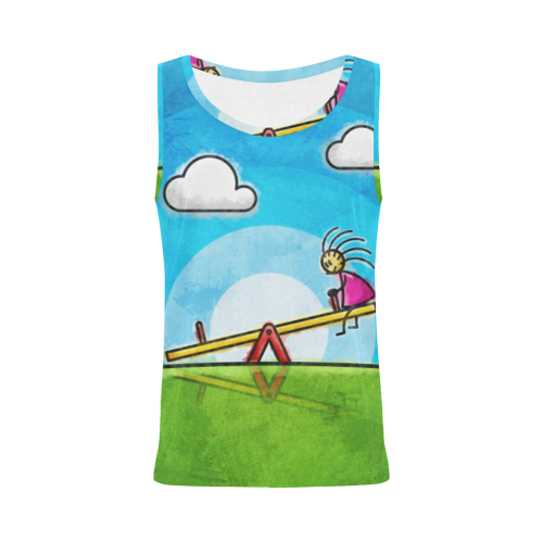 Imaginary Friend All Over Print Tank Top for Women (Model T43)