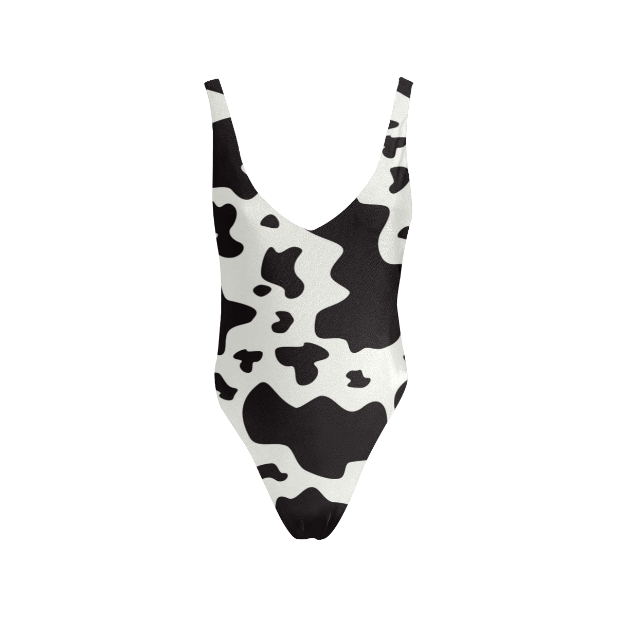 black spots Sexy Low Back One-Piece Swimsuit (Model S09)
