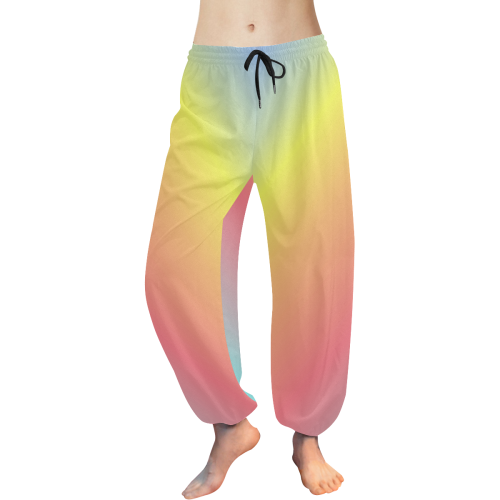 Tropical Blend Women's All Over Print Harem Pants (Model L18)