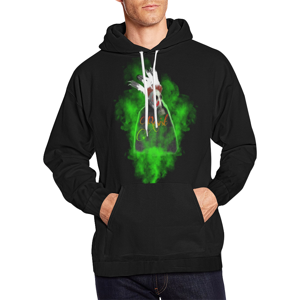 resist All Over Print Hoodie for Men/Large Size (USA Size) (Model H13)
